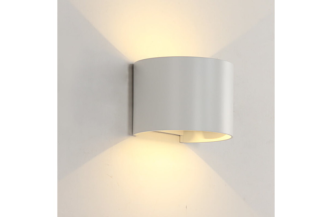 Dimbare LED Wandlamp Thebe - Mat wit - 6 Watt - 3000K - IP65