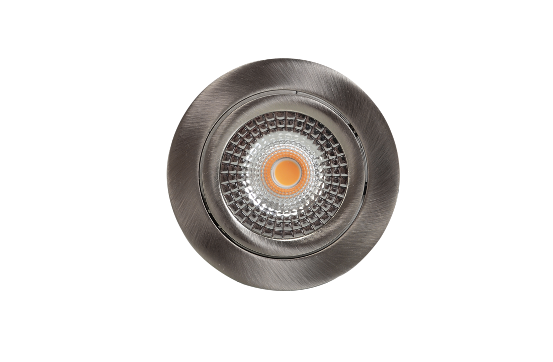 230V LED inbouwspot IP65 Balerno - Nikkel - 5 Watt - 2700K