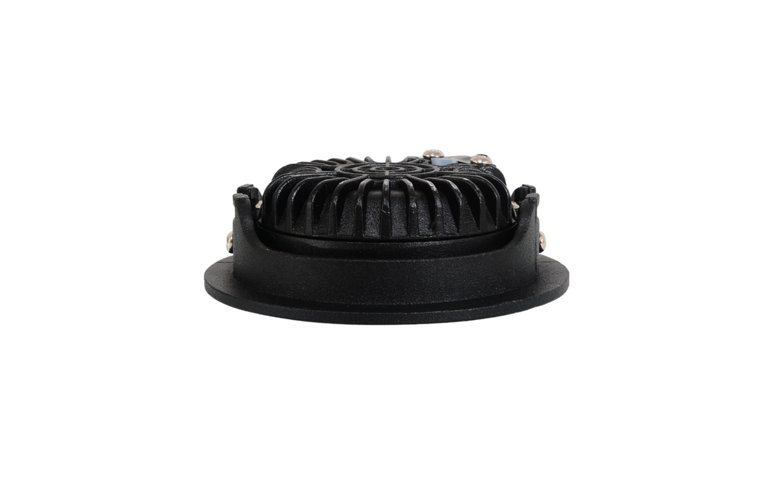 230V LED inbouwspot IP65 Balerno - Mat zwart - 5 Watt - 2700K