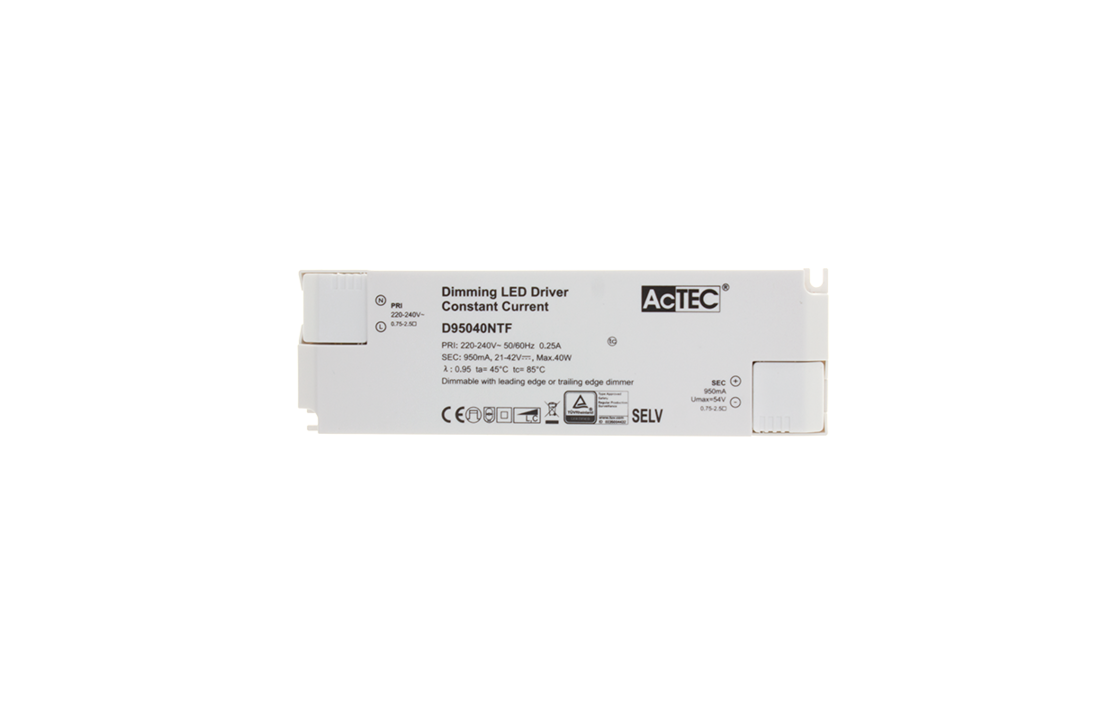 Led paneel dimbare driver - geschikt voor led panelen 20 - 40 watt