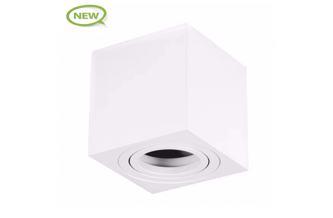 Mini LED Opbouwspot vierkant wit | inclusief led spot - dimbaar
