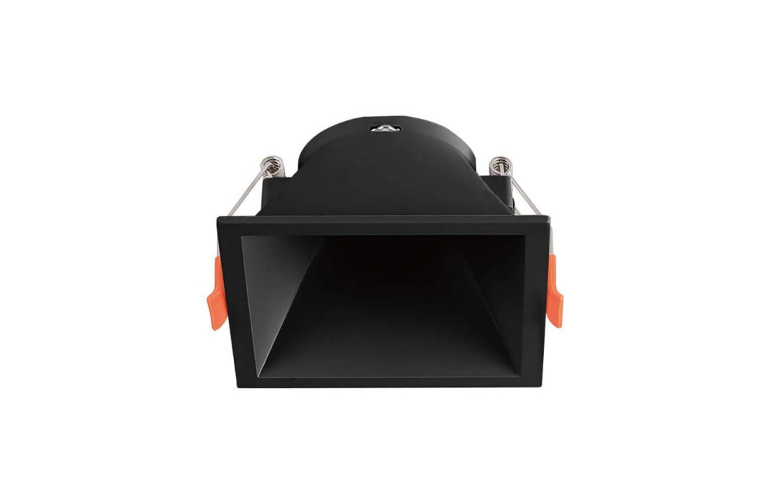 York IP20 GU10 armatuur - Mat Zwart - Verdiept - Vierkant
