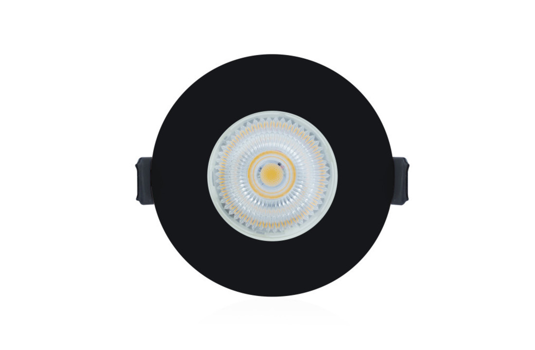 Dimbare IP65 LED inbouwspot - Bari - Mat Zwart - Brandwerend