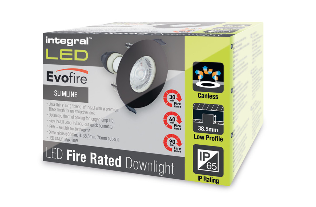 Dimbare IP65 LED inbouwspot - Bari - Mat Zwart - Brandwerend