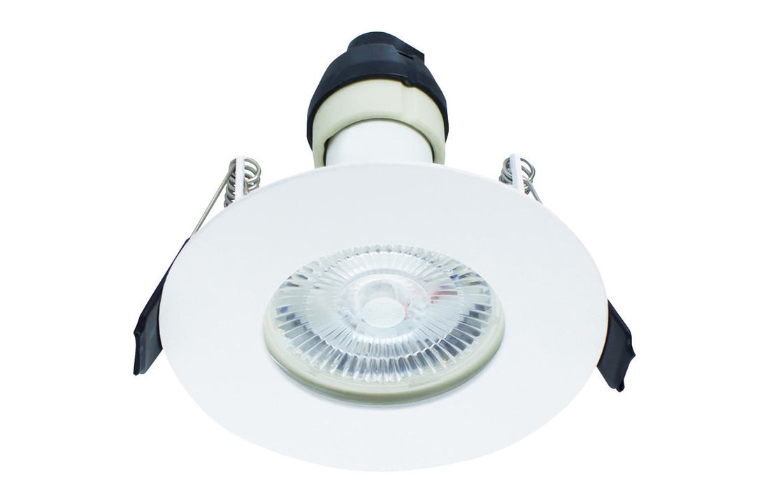 Dimbare IP65 LED inbouwspot - Baris- Mat wit - Brandwerend