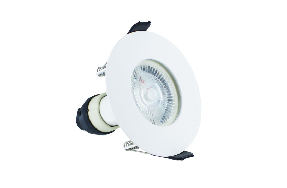 Dimbare IP65 LED inbouwspot - Baris- Mat wit - Brandwerend