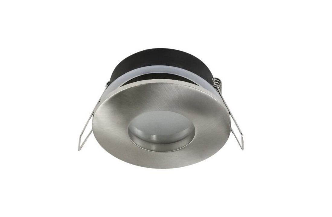 Dimbare IP44 LED inbouwspot Santa - Satin Metallic