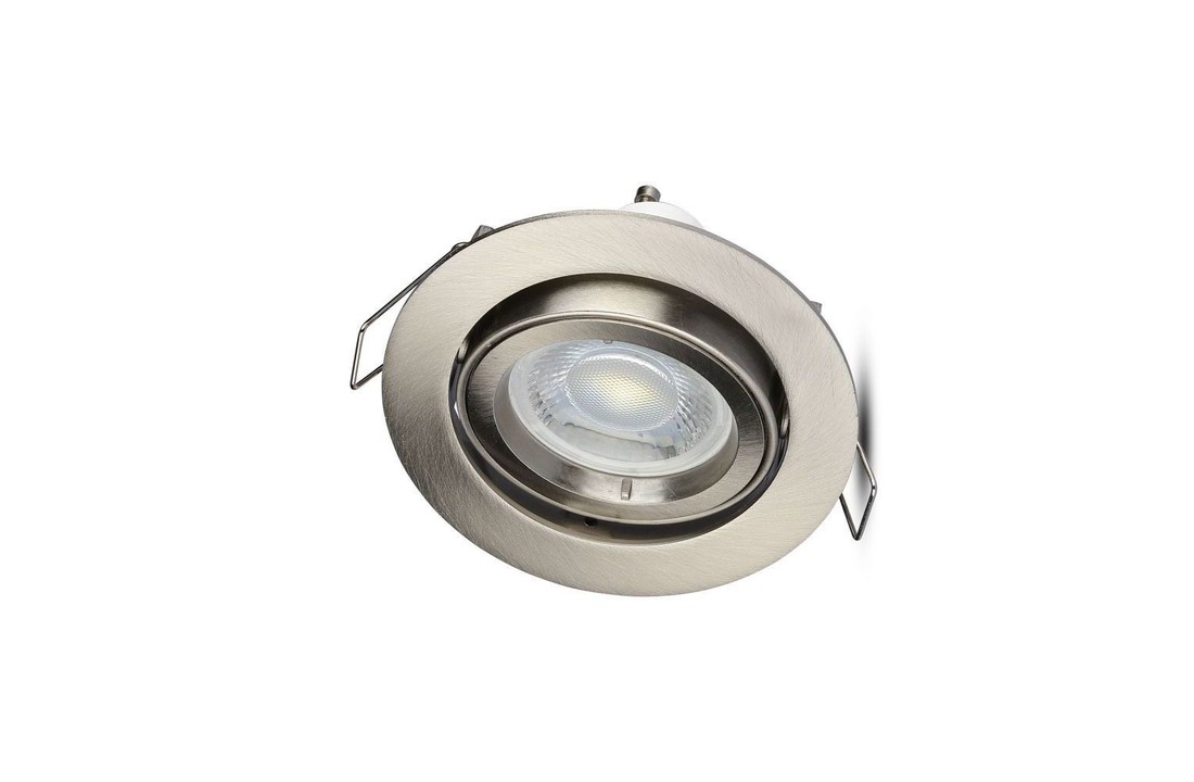 LED Inbouwspot Tobias - Dimbaar - Satin Metallic - Kantelbaar