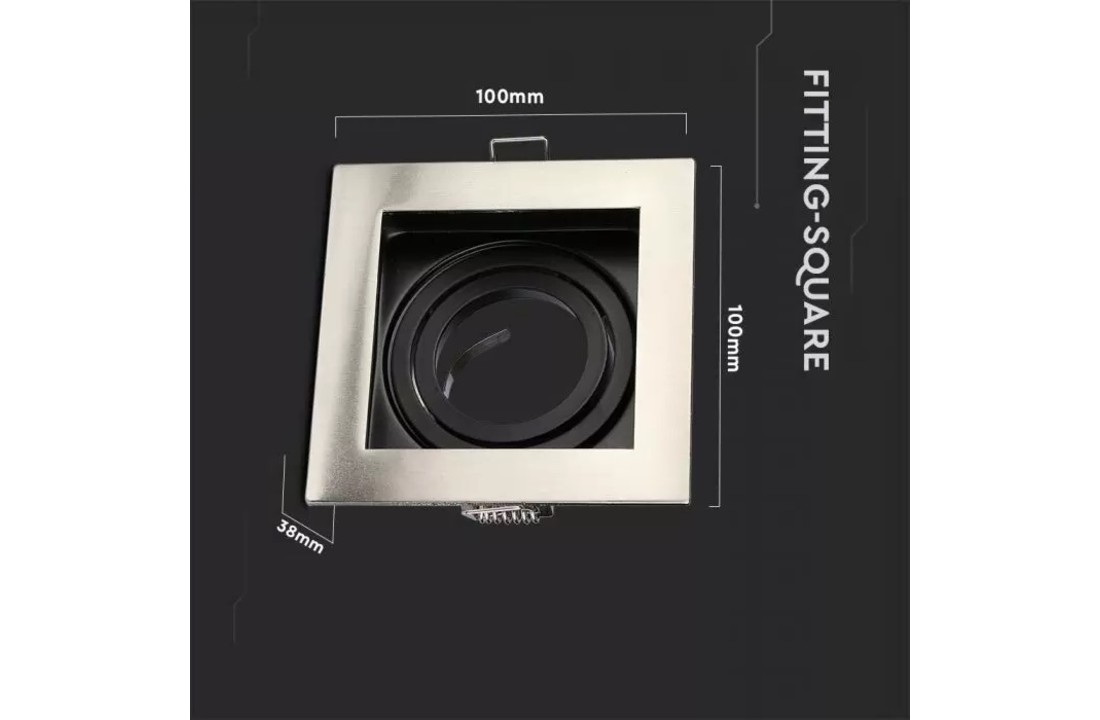 Moderno IP20 GU10 armatuur - Verdiept - Geborsteld aluminium