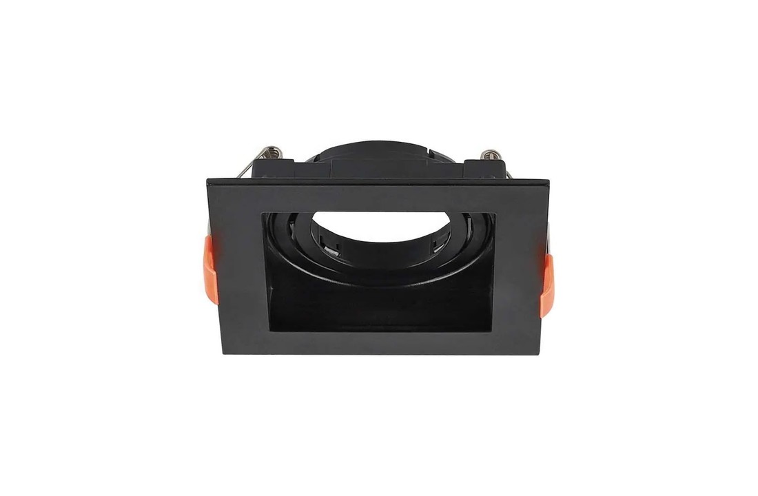 Castle IP20 GU10 armatuur - Mat Zwart - Verdiept