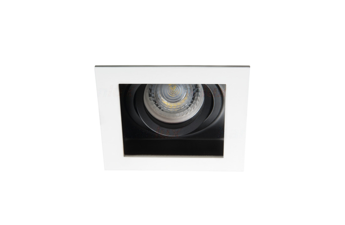 Dimbare LED inbouwspot Castle Mat wit - Verdiept - Vierkant