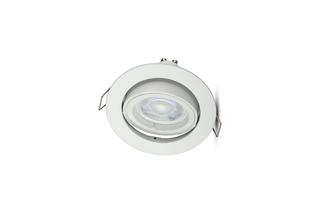 LED Spot Parijs - Dimbaar - Philips - Mat Wit - Kantelbaar