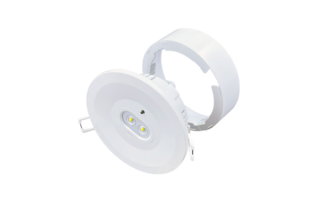 Noodverlichting Led Spot -In en opbouw - 6 watt - Brede Lens