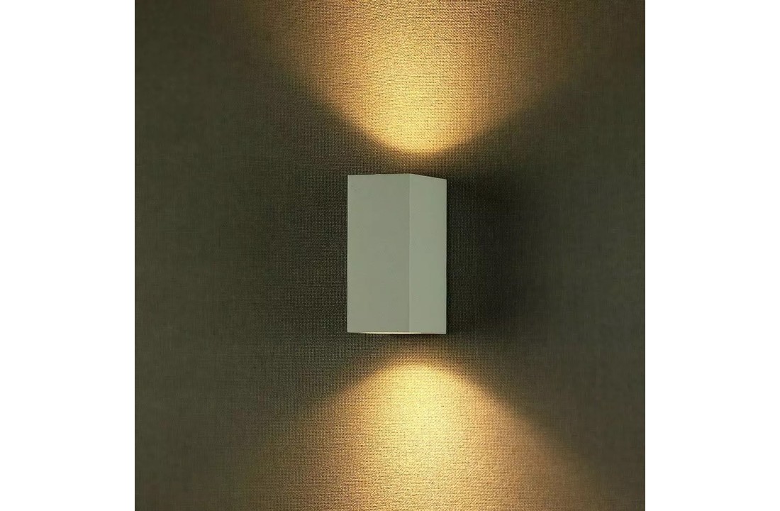 Dimbare LED wandlamp Sion - Wit - IP44 - Incl. lichtbronnen