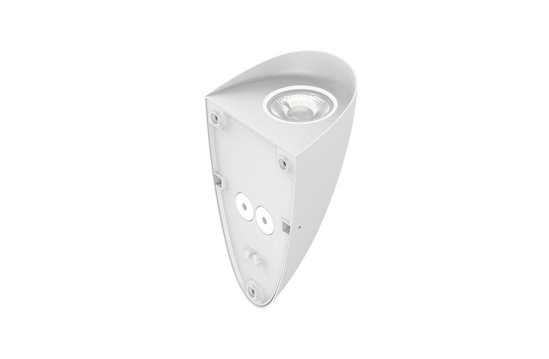 Dimbare LED Wandlamp Daphnis - Mat Wit - Dimbaar - Tri - Color - IP65