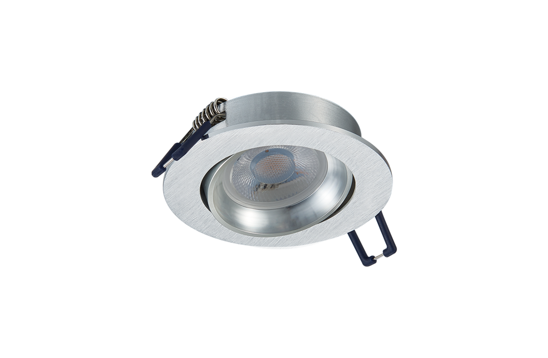 Platte Inbouwspot - Aurora - Dimbaar - Luxe Design - Geborsteld Aluminium