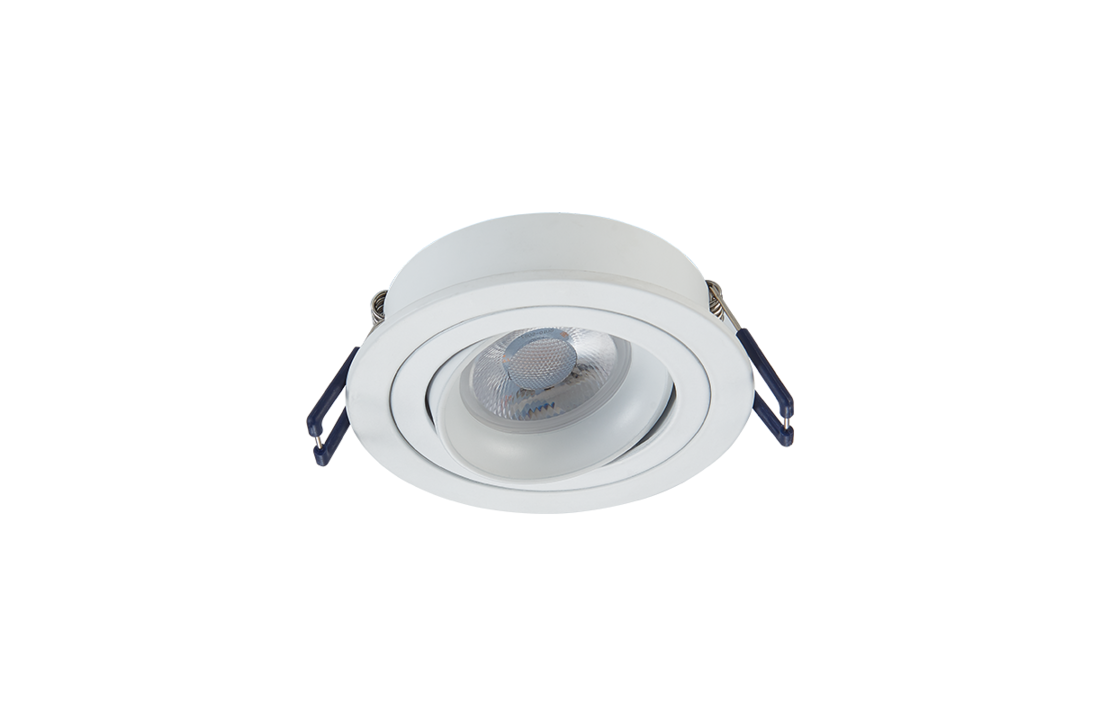Platte Inbouwspot - Baldr - Dimbaar - Luxe Design - Mat wit