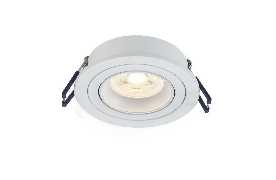 Platte Inbouwspot - Baldr - Dimbaar - Luxe Design - Mat wit