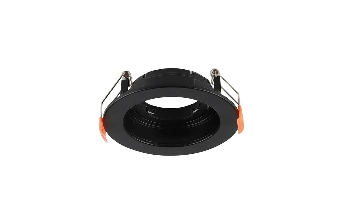 Sheffield IP20 GU10 Armatuur - Mat Zwart - Verdiept