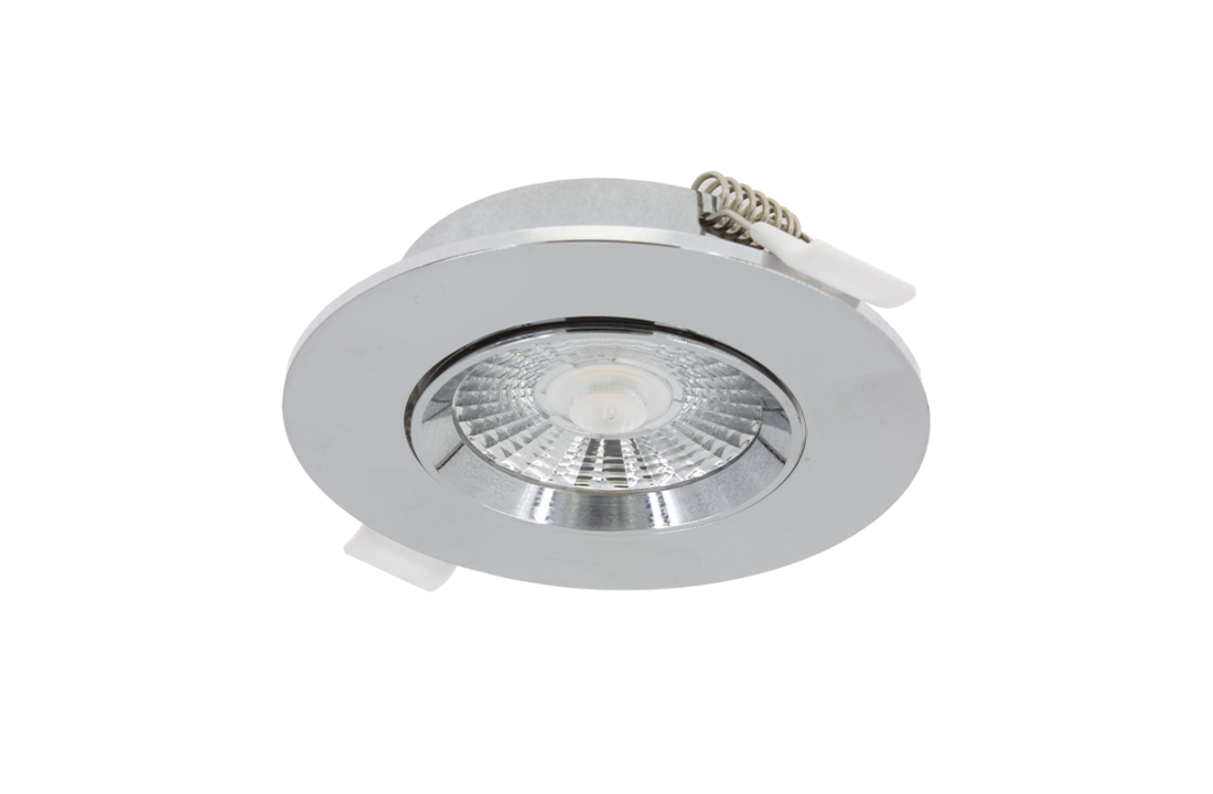 Led Inbouwspot Dannie - 6 watt - Dimbaar - Hoge Kwaliteit - Chroom