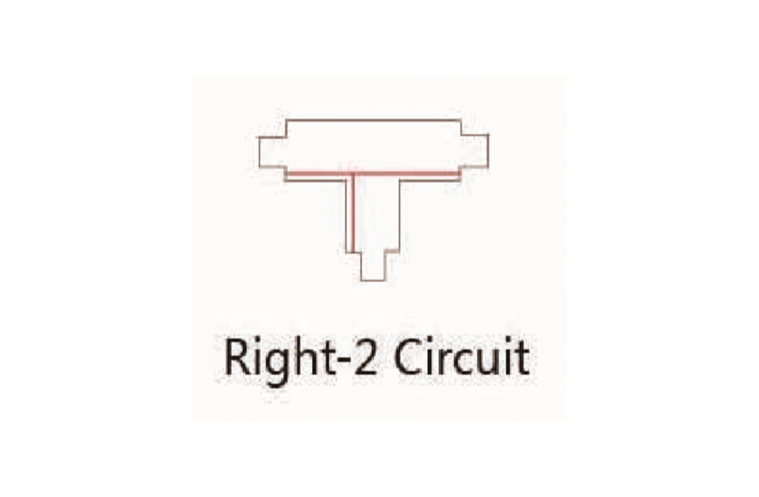 Zwarte T-VORM CONNECTOR Right-2