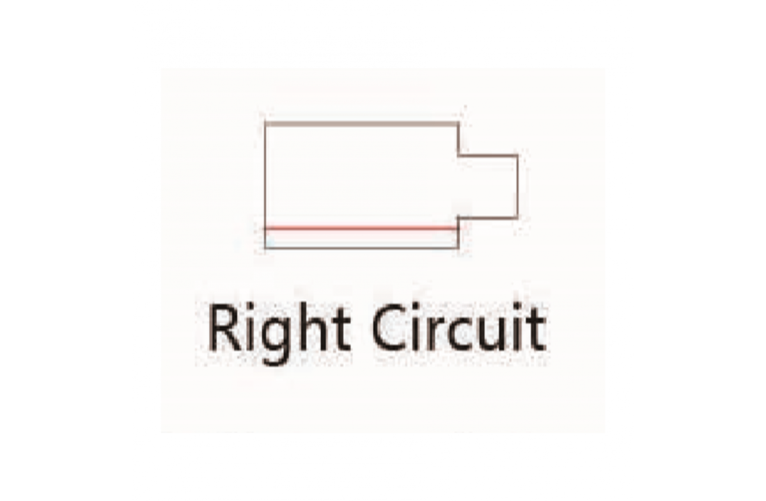 POWER CONNECTOR ZWART - RIGHT