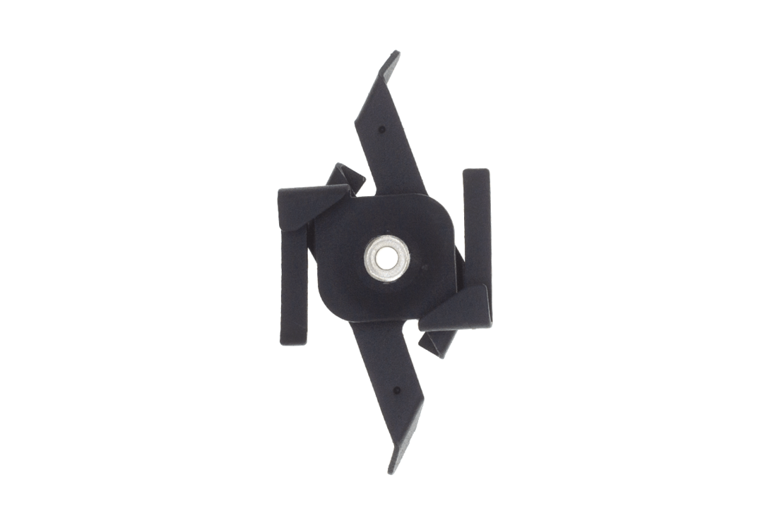 PENDELCLIP 3-FASE RAIL - ZWART