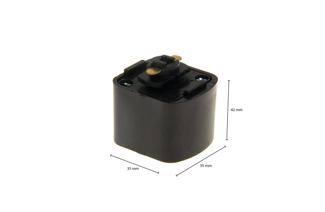 Zwarte - 1-FASE RAIL SQUARE ADAPTER
