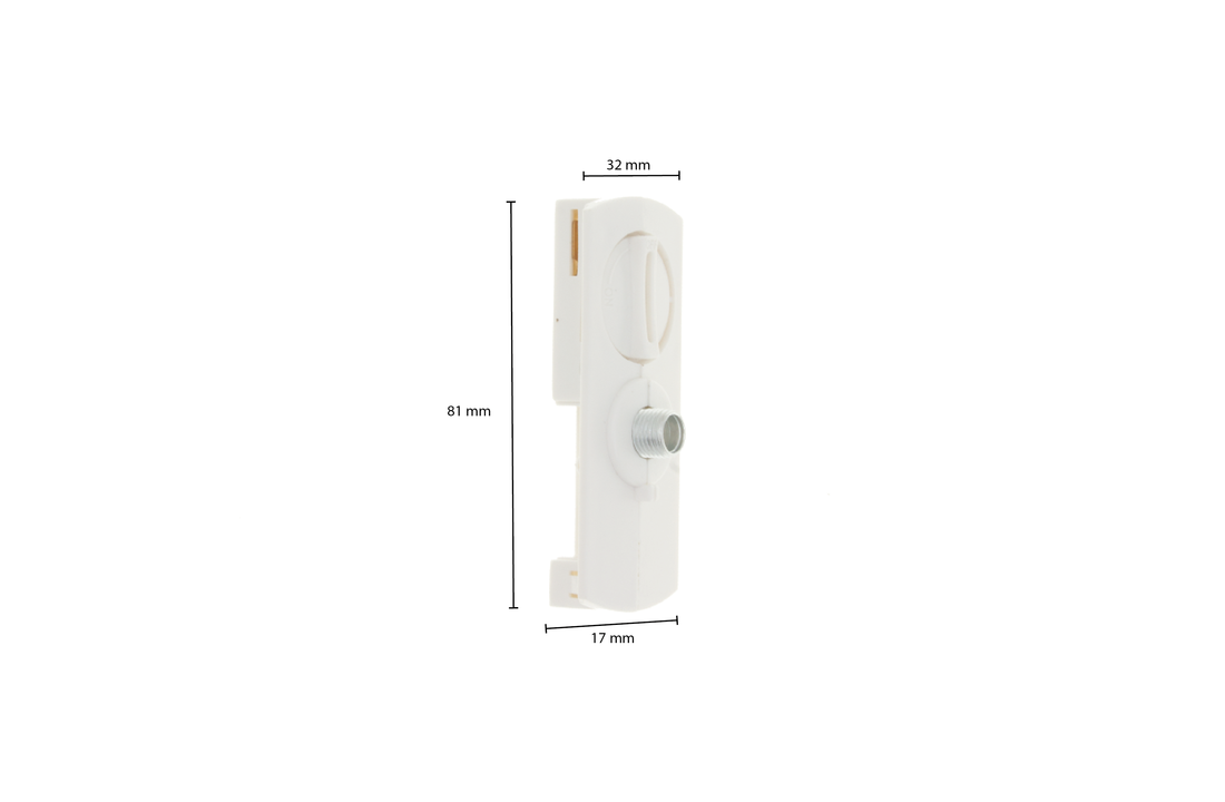1-FASE RAIL SLIM FIT ADAPTER - WIT