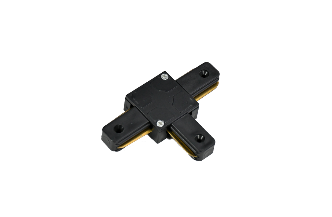 1-FASE RAIL T-VORM CONNECTOR - ZWART