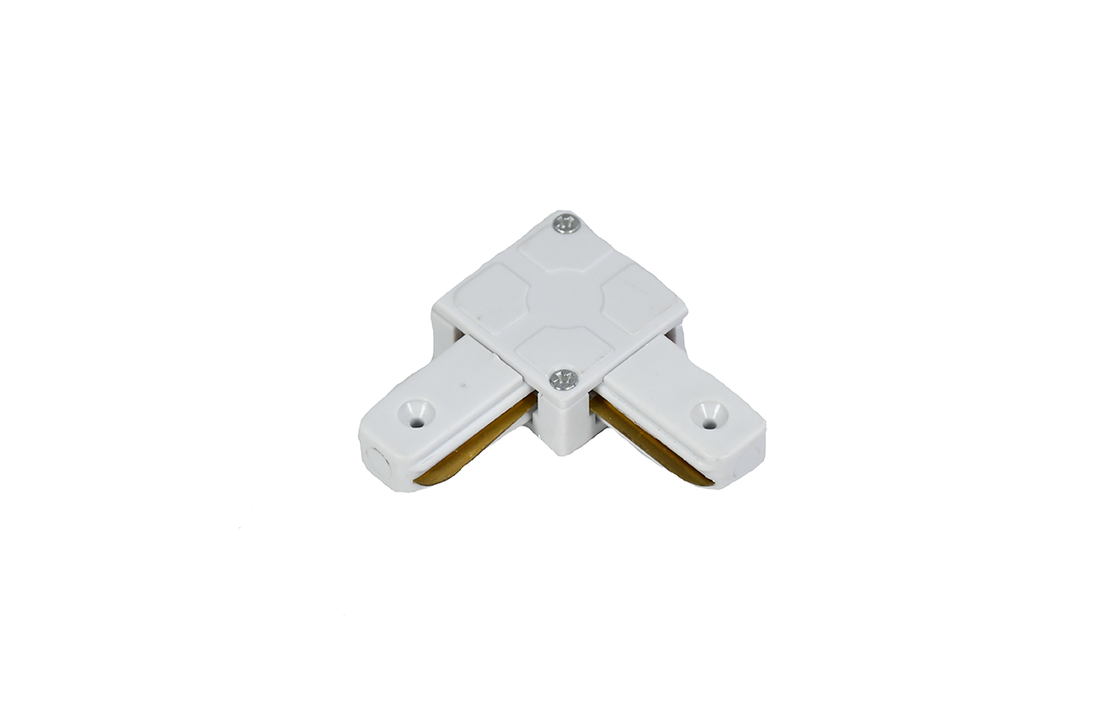 1-FASE RAIL L-VORM CONNECTOR - WIT