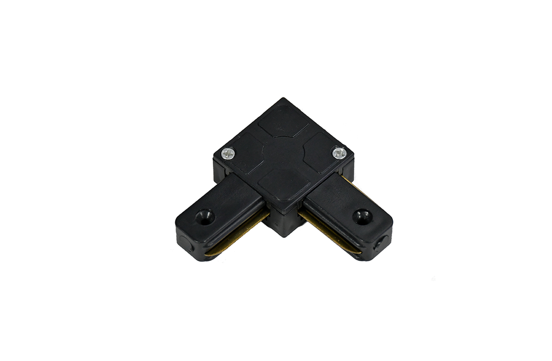 1-FASE RAIL L-VORM CONNECTOR - ZWART