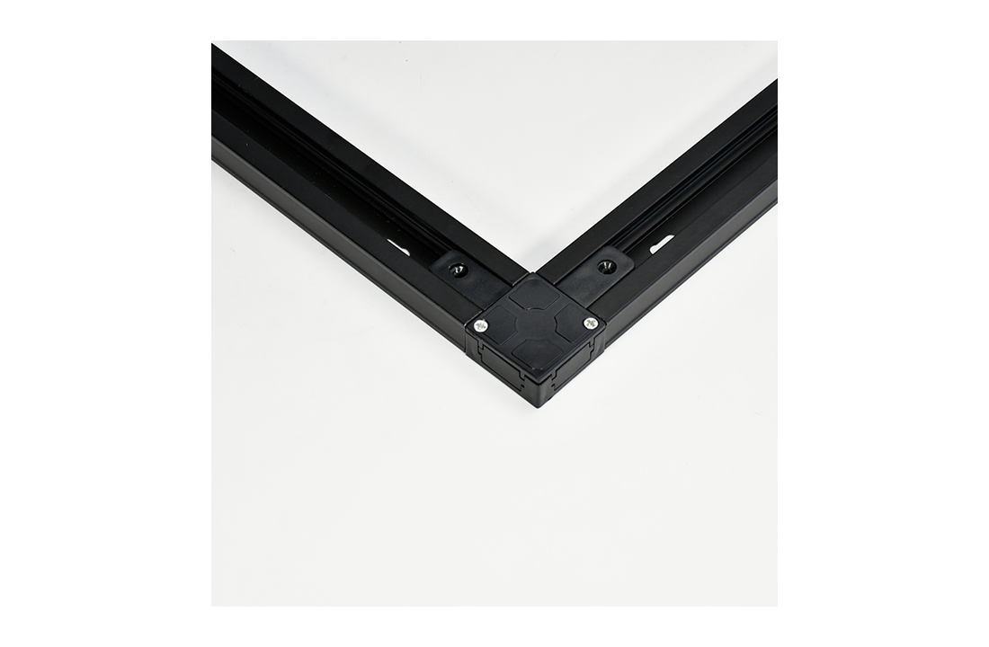 1-FASE RAIL L-VORM CONNECTOR - ZWART