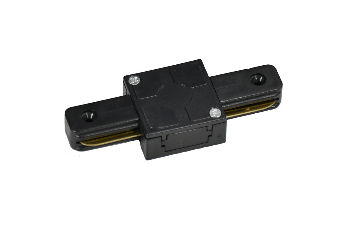 1-FASE RAIL I-VORM CONNECTOR - ZWART