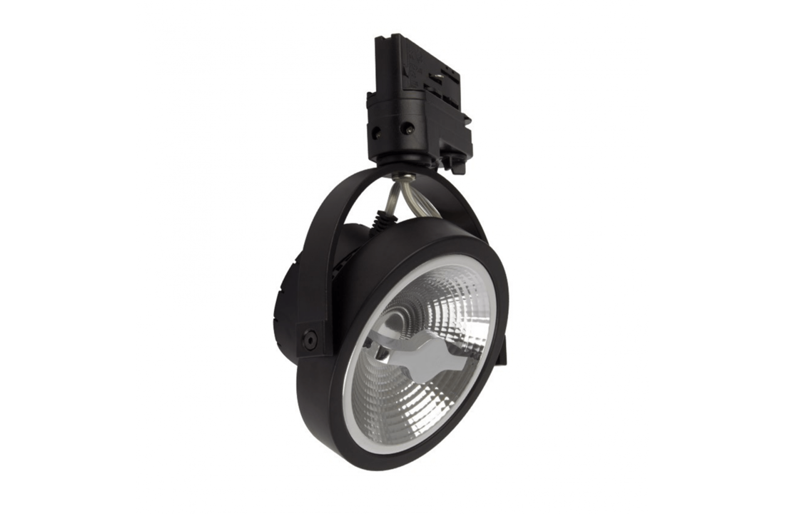 3-Fase Railspot zwart - 12W - 45° - CRI>92 - Dim to warm