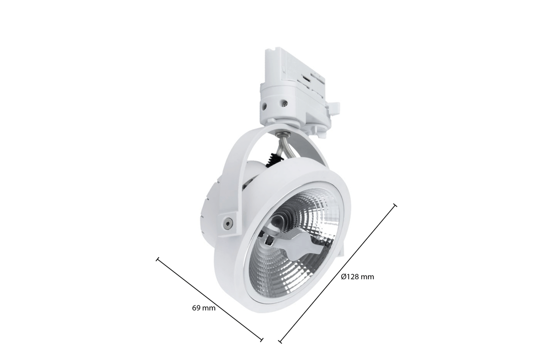 3-Fase Railspot wit - 15W - 45° - CRI>92 - 2700K