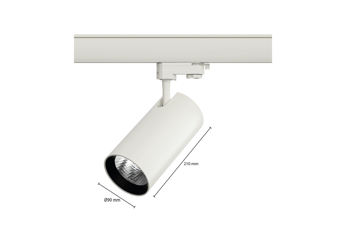 3-Fase Railspot | 30 watt | Wit | 5 jaar garantie