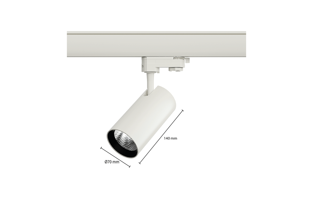 3-Fase Railspot | 10 watt | Wit | 5 jaar garantie