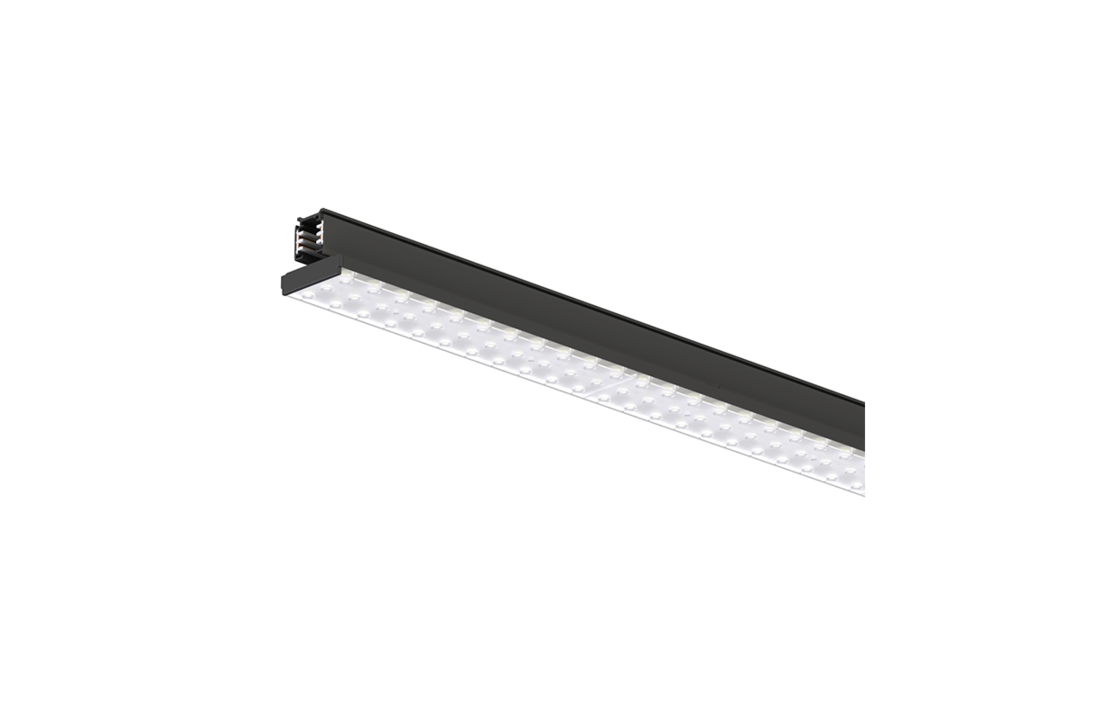 3-Fase Railarmatuur | 60 watt | Zwart | 5 jaar garantie - 3000K