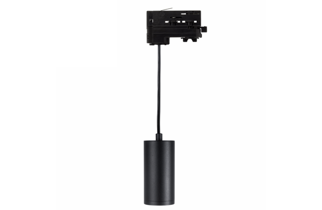 3-Fase Railarmatuur Inclusief GU10 Fitting | Zwart | Hanglamp