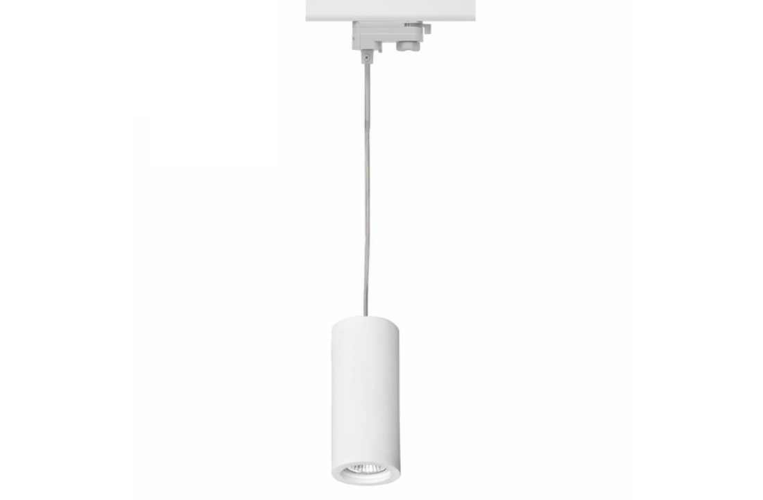 3-Fase Railarmatuur Inclusief GU10 Fitting | Wit | Hanglamp