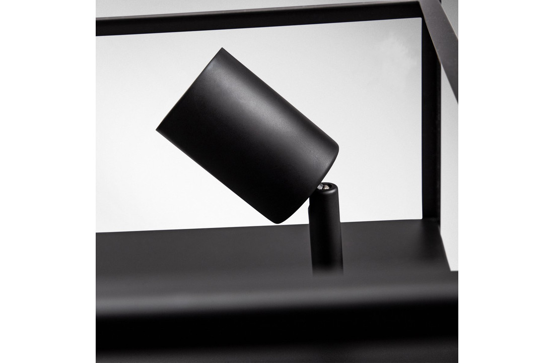 Plafondlamp zwart | Incl.Lichtbron | E27 fitting | 8W | 640lm | 2400k