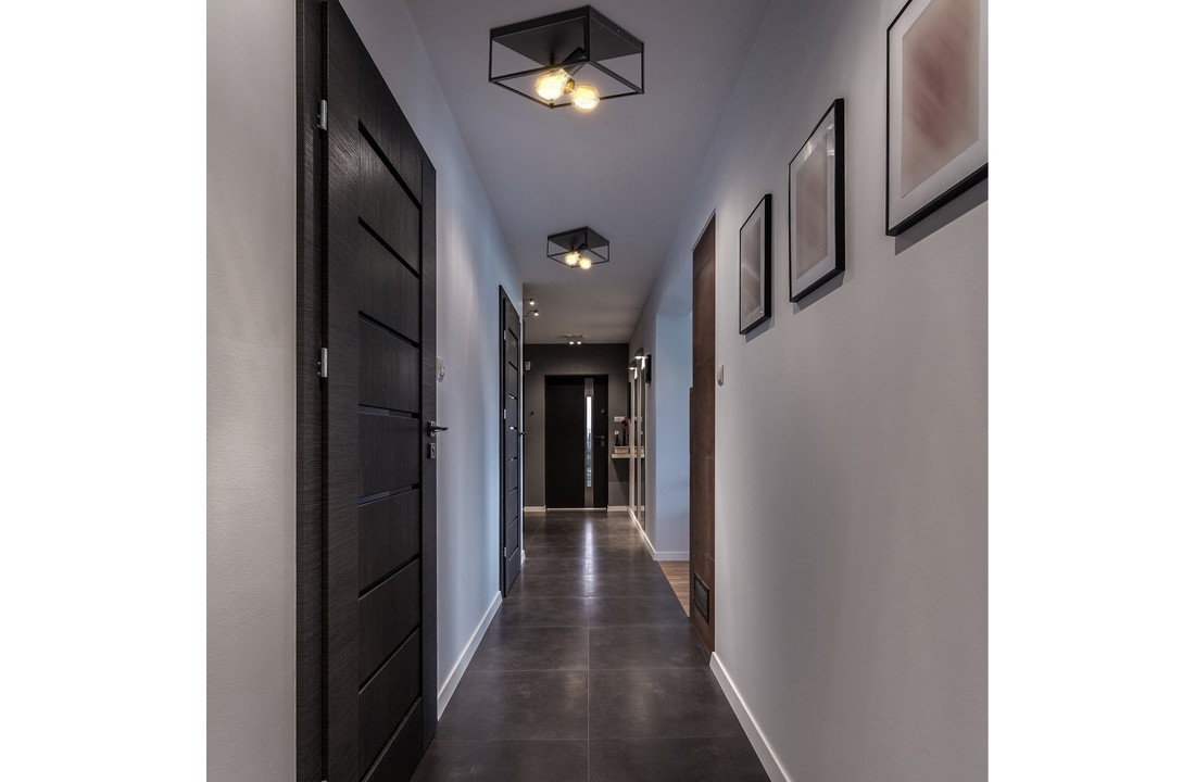 Plafondlamp zwart | Incl.Lichtbron | E27 fitting | 8W | 640lm | 2400k