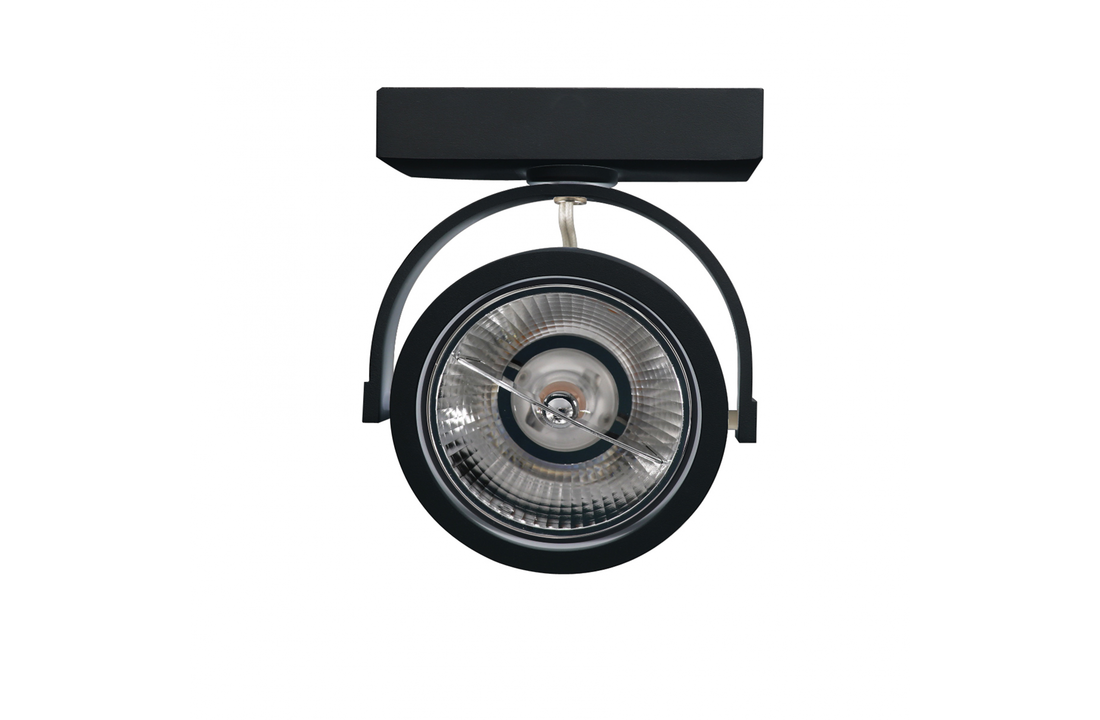 LED AR111 Opbouwarmatuur | Enkel | Zwart | exclusief AR111 spot