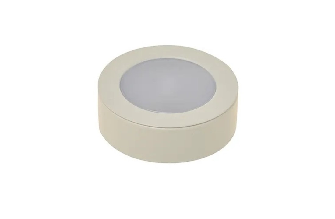 230V Led in/opbouwspot | Meubelspot | 3 Watt - Wit