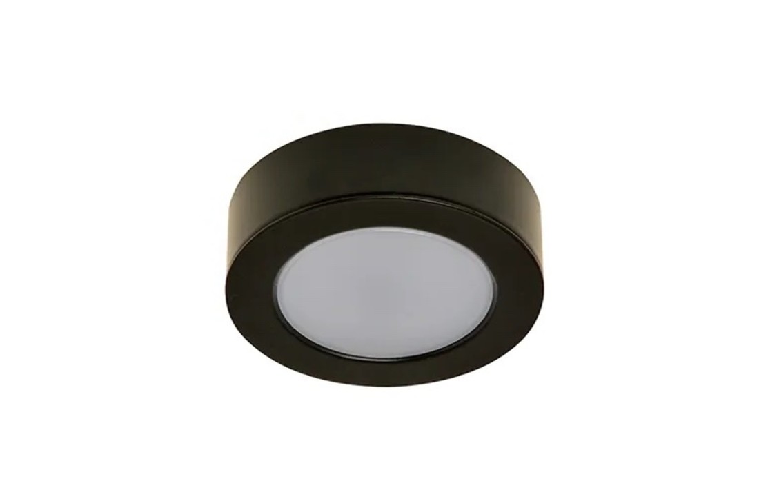 230V Led in/opbouwspot | Meubelspot | 3 Watt - Zwart