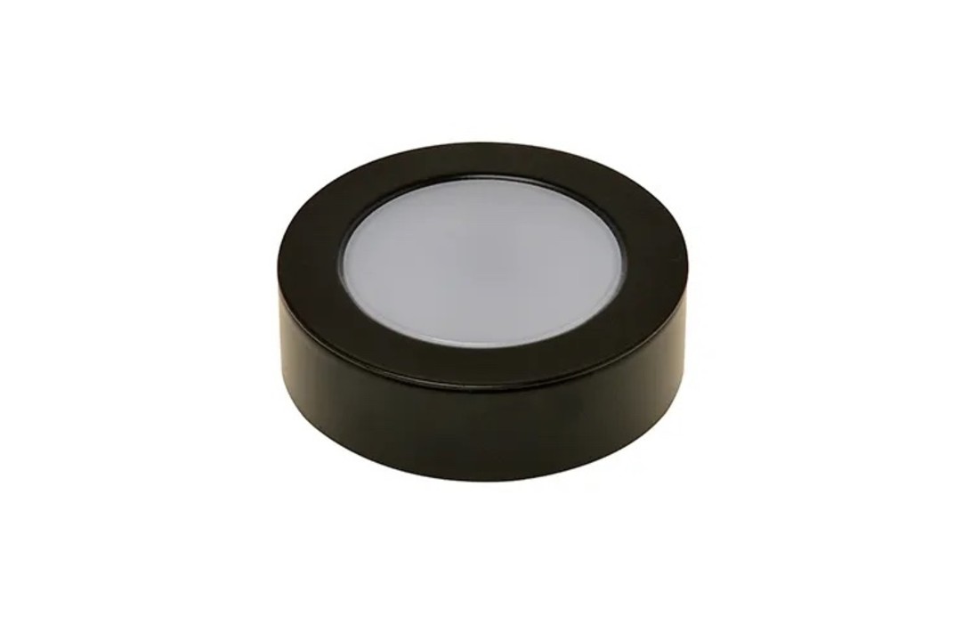 230V Led in/opbouwspot | Meubelspot | 3 Watt - Zwart