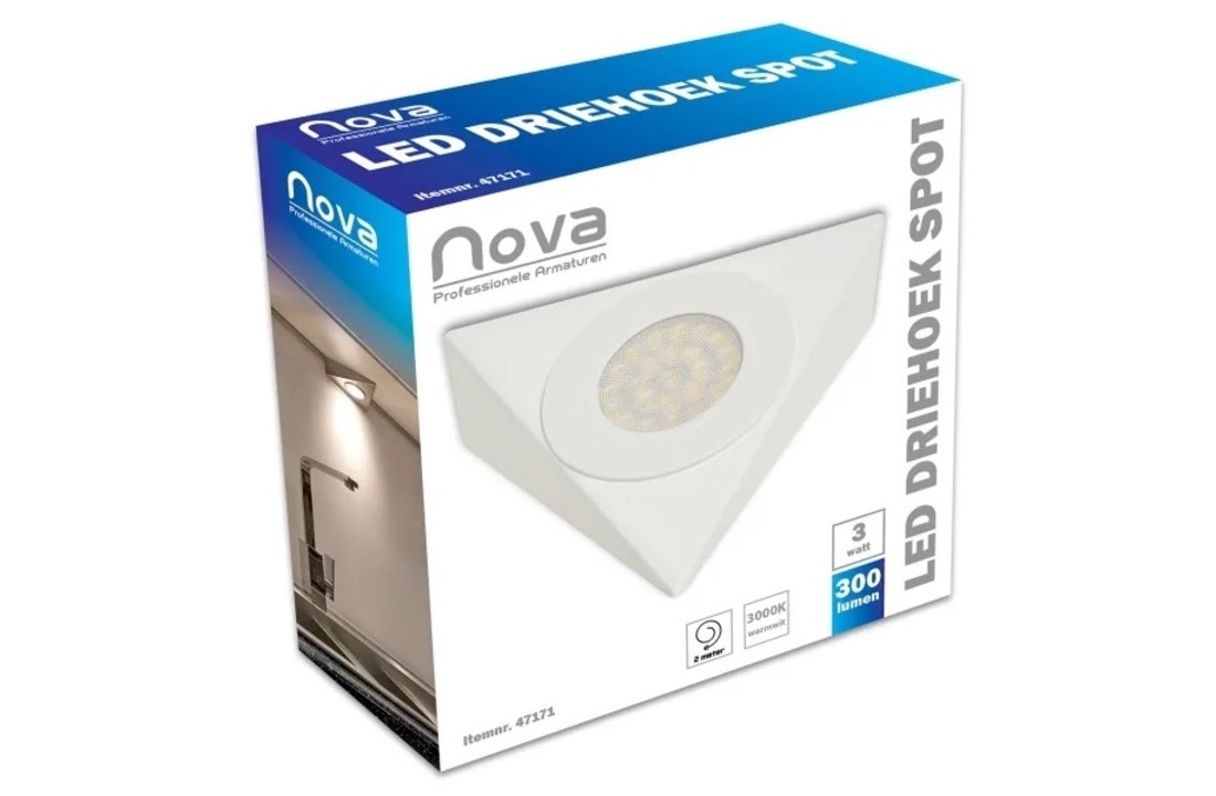 230V Led opbouwspot | Keukenspot | 4 Watt - Mat Wit - IP44