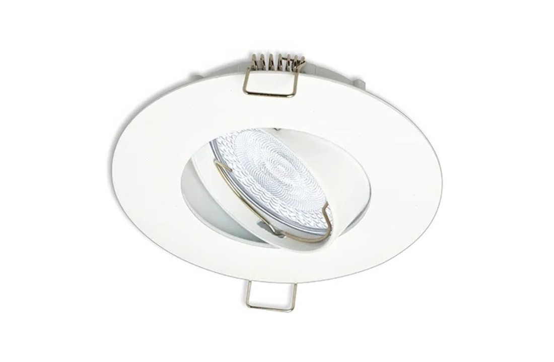 Led Spot Platos - Wit - brede rand Ø100 mm - Dimbaar