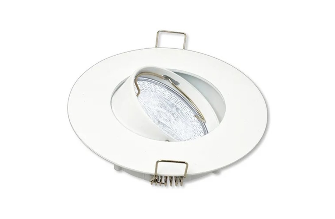 Led Spot Platos - Wit - brede rand Ø100 mm - Dimbaar